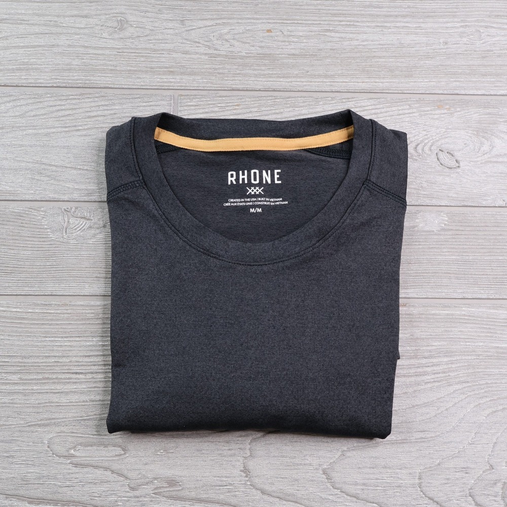 Rhone Invictus Training T-Shirt Men's Medium Charcoal Gray Performance